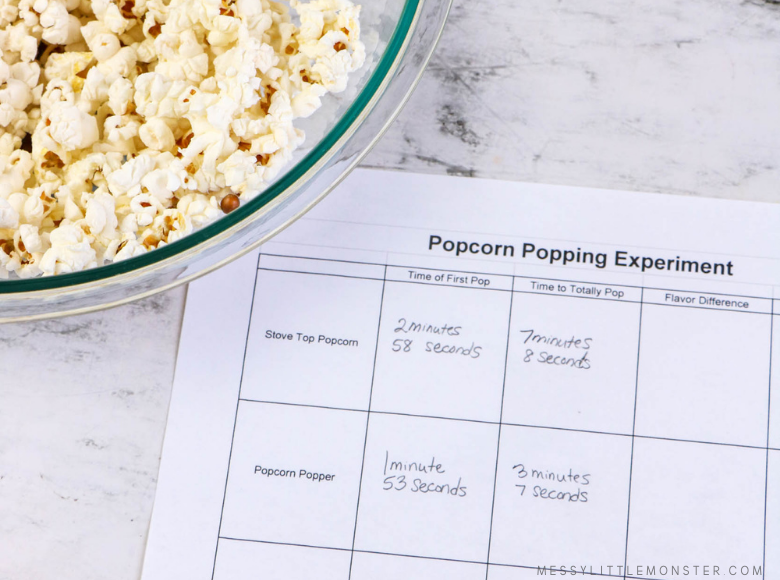 popcorn science project