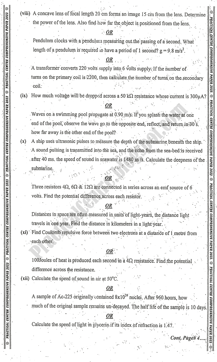 physics-10th-practical-centre-guess-paper-2023-science-group