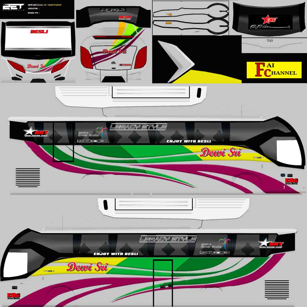 livery bus bawaan busssid ori