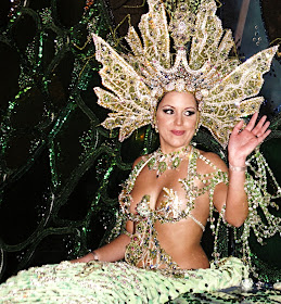 Beautiful Carnaval Princess Drag Queen Woman in Bikini