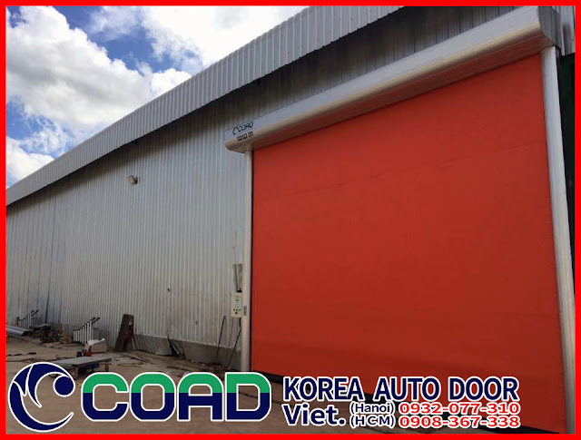 Cửa cuốn nhanh, high speed door, cửa cuốn tốc độ cao, cửa đóng mở nhanh, COAD