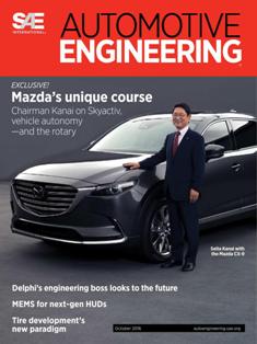 Automotive Engineering 2016-08 - October 2016 | ISSN 2331-7639 | TRUE PDF | Mensile | Professionisti | Meccanica | Progettazione | Automobili | Tecnologia
Automotive industry engineers and product developers are pushing the boundaries of technology for better vehicle efficiency, performance, safety and comfort. Increasingly stringent fuel economy, emissions and safety regulations, and the ongoing challenge of adding customer-pleasing features while reducing cost, are driving this development.
In the U.S., Europe, and Asia, new regulations aimed at reducing vehicle fuel consumption/CO2 are opening the door for exciting advancements in combustion engines, fuels, electrified powertrains, and new energy-storage technologies. Meanwhile, technologies that connect us to our vehicles are steadily paving the way toward automated and even autonomous driving.
Each issue includes special features and technology reports, from topics including:  vehicle development & systems engineering, powertrain & subsystems, environment, electronics, testing & simulation, and design for manufacturing