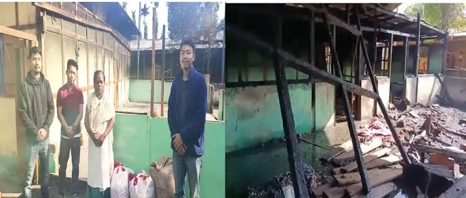 BHS Provides Relief Materials to Victim Family of Fire incident at Maibang   