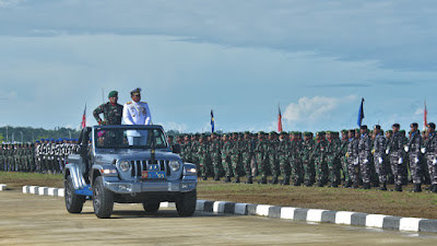 Peringatan HUT Ke-77 Tentara Nasional Indonesia  di Mako Koarmada III