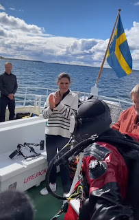 Crown Princess Victoria of Sweden visits Osmund wreck