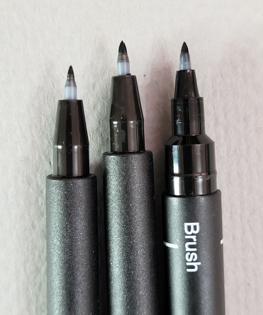 Fueled by Clouds & Coffee: Mini Review: Faber-Castell Pitt Artist Fude Pens