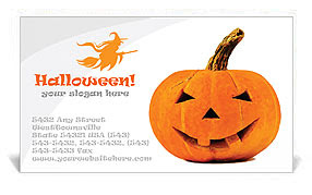 Halloween Pumpkin Business Cards