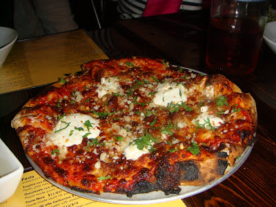 Salsiccia pizza at Coppa, Boston, Mass.