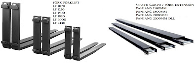 JUAL FORK FORKLIFT DAN SEPATU GARPU FORKLIFT