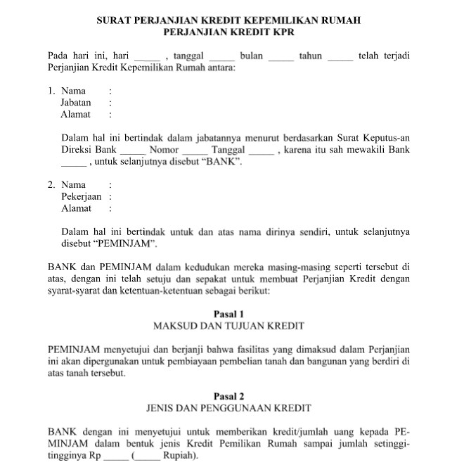 Contoh Surat Kuasa Over Kredit - How To AA