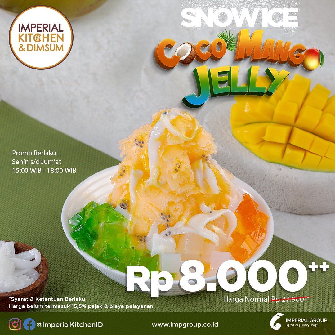 Promo IMPERIAL KITCHEN & DIMSUM – Harga Spesial MENU COCO MANGO JELLY Cuma 8RB