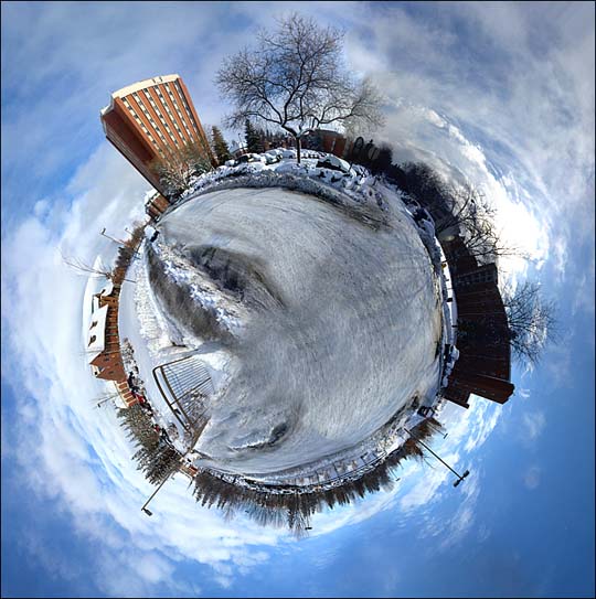 Mesmerising 360 Degree Panoramic Shots with 
Stereographic Projection.