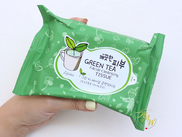 a photo of Esfolio Pure Skin Green Tea Facial Cleansing Tissue Review