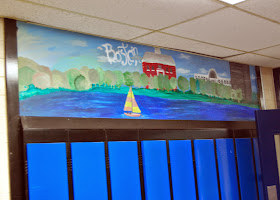 student art above the lockers 1