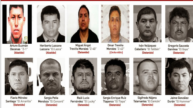 Z-1 Guzman Decena, Morales Betancourt, El Z-2 , Heriberto Lazcano, El Z-3, Así fue  el destino de los 14 fundadores de Los Zetas