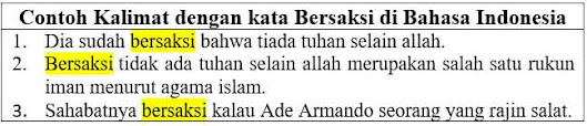 25 Contoh Kalimat Bersaksi di Bahasa Indonesia dan Pengertiannya