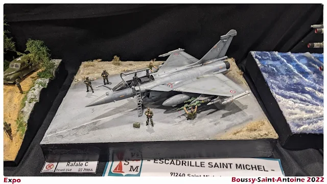 Escadrille Saint Michel à l’exposition de  maquette de Boussy-Saint-Antoine 2022.