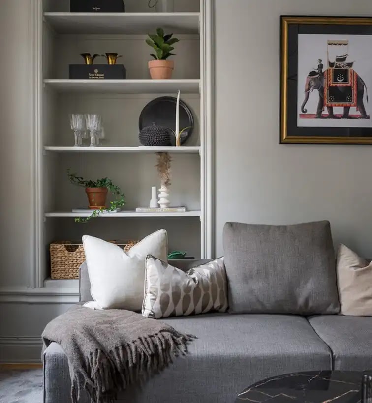 PETIT ESPACE EN GRIS ET TAUPE