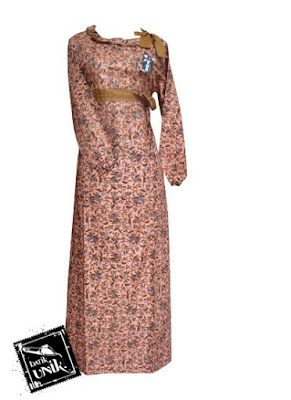 Gamis Batik Kombinasi