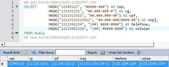 Print da tela MySQL Workbench