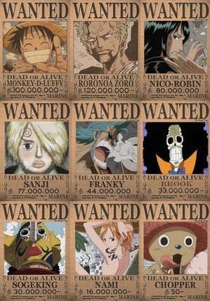 One Piece Naruto Comic Spoilers Straw Hat Wanted Poster Before Time Skip