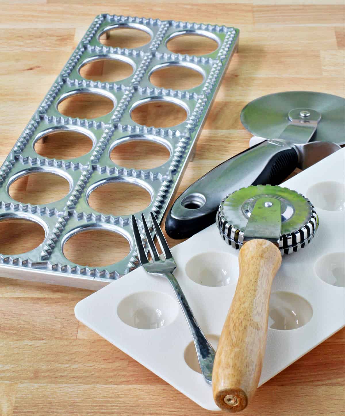 Ravioli equipment.