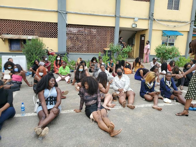 Lagos state police command parade 237 clubgoers arrested for violating COVID19 protocols, charge them to court (photos)