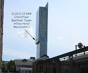 . 23rd floor of the Hilton Hotel in Manchester. It's a quite exclusive bar . (beetham tower copy)