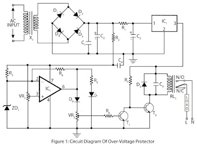 Simple Over Voltage Protector Circuit Diagram