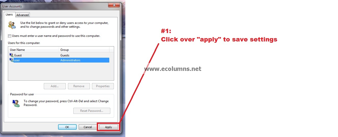 How to Enable Windows 7 Auto Login Feature in 6 Steps?  eColumns  Columns on Android, Google 