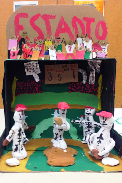 Day of the Dead Diorama with Clay and Shoe Box Middle School Art Lesson