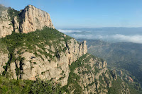 Vistas panorámicas de la Montanya de  Montserrat