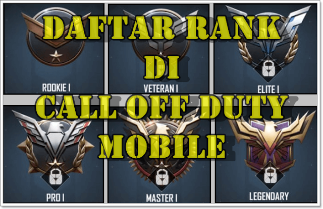 List of All Ranks in Call of Duty Mobile Game