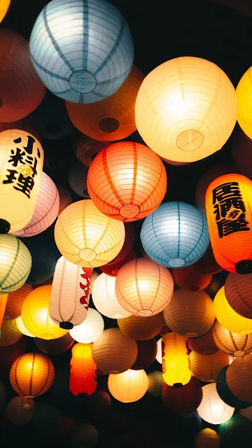 Chinese Lanterns Free HD Wallpaper