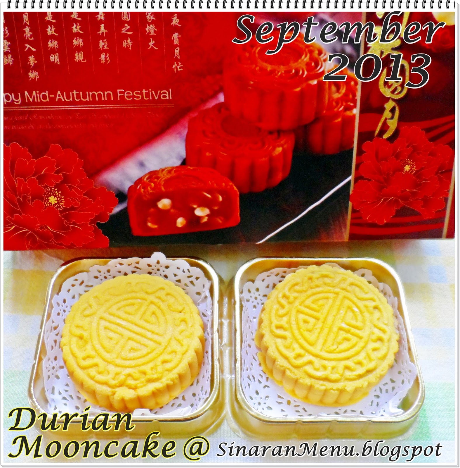 SinaranMenu: Durian Mooncake