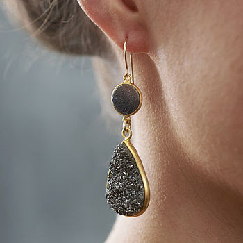 Druzy Earrings - Not On The High Street