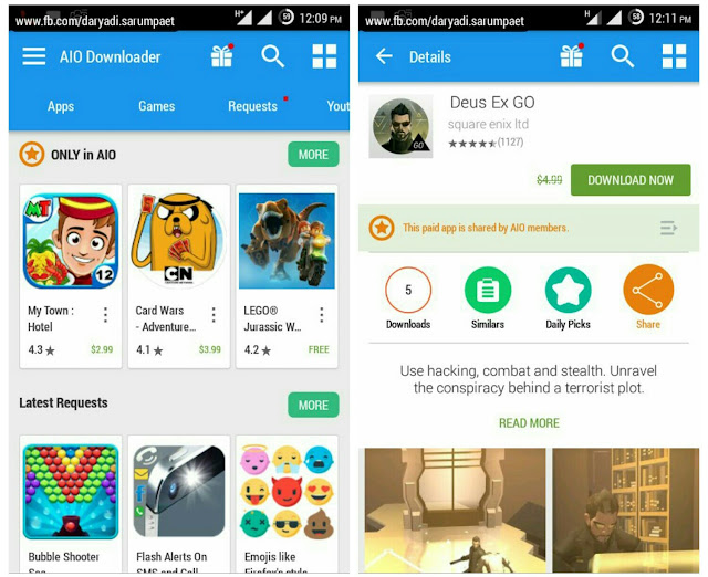 aio downloader android app market screenshot overview
