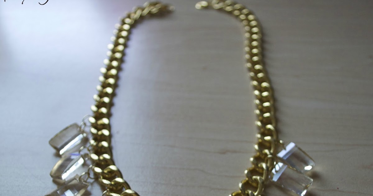 diy beaded ribbon chain necklace | pumps & iron