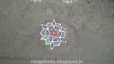 Holi Rangoli patterns
