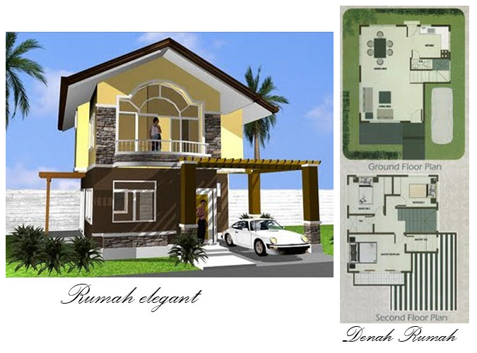 Denah Rumah  Sederhana  Elegant 64 desain  rumah  minimalis  