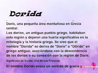 significado del nombre Dorida