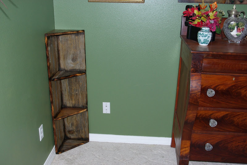 Barn Wood Corner Shelf