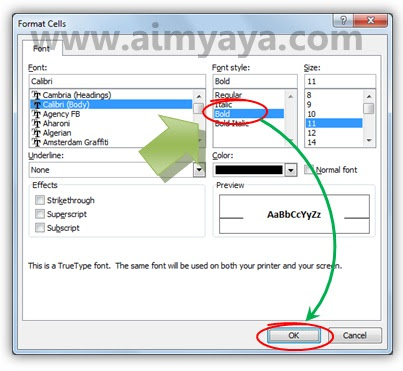 Masih di seputar format teks di dalam sel microsoft excel Cara Membuat Sebagian Teks Menjadi Tebal (Bold) di Ms Excel