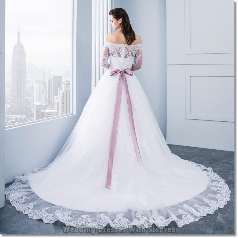 Beautiful Long Sleeve Wedding Dress