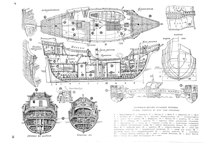 santa maria ship model plans download