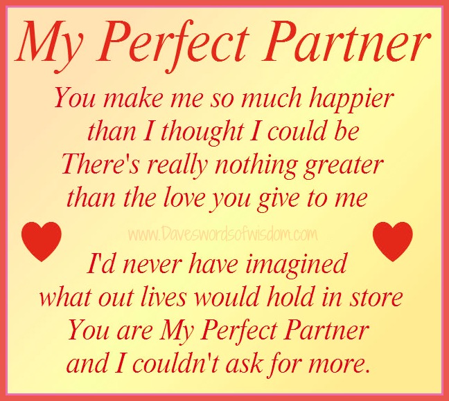 Daveswordsofwisdom com My Perfect  Partner