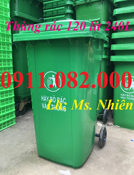  Cung cấp thùng rác giá rẻ- giảm giá thùng rác 120L 240l tại vĩnh long- lh 0911082000 8877