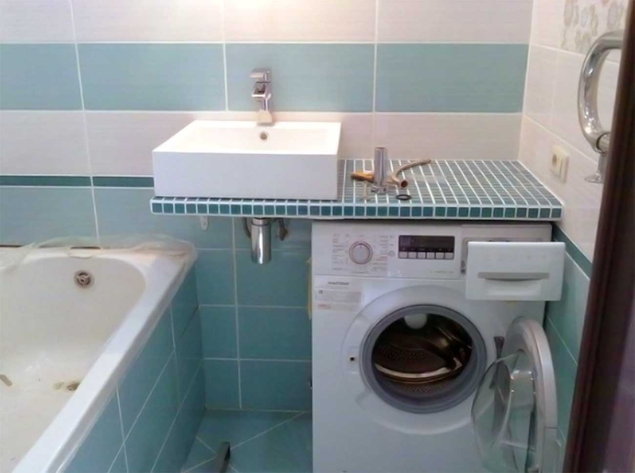 How To Put Washing  machine  in a small  bathroom  In the 