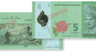 Ciri-ciri Dan Saiz Duit RM5 Malaysia