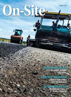 On-Site. Canada's construction magazine 2020-02 - March 2020 | ISSN 2371-8544 | CBR 96 dpi | Trimestrale | Professionisti | Tecnologia | Architettura | Edilizia
On-Site Magazine is devoted to heavy construction. Coverage includes: construction statistics, new equipment, construction law, surety, risk, construction software, concrete technologies and more.